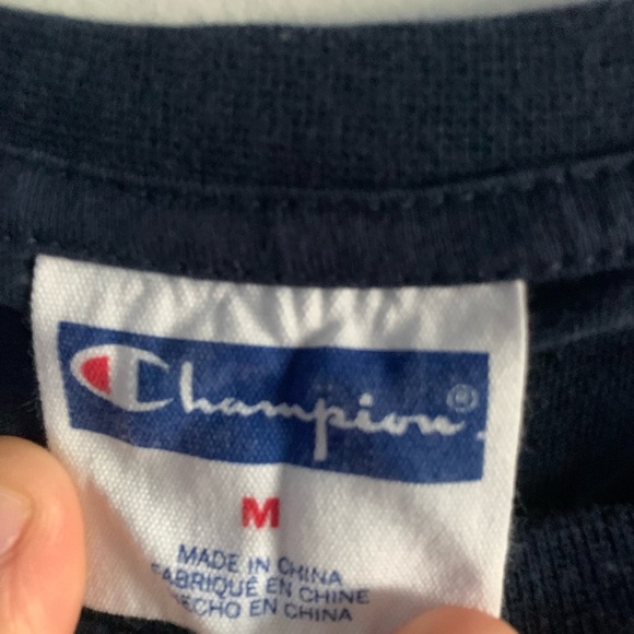 Champion Kids Navy Long Sleeve Shirt size medium - Picture 2 of 4